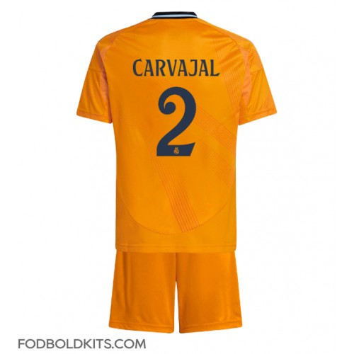 Real Madrid Daniel Carvajal #2 Udebanesæt Børn 2024-25 Kortærmet (+ Korte bukser)